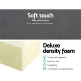 darrahopens Furniture > Mattresses Giselle Bedding Folding Foam Portable Mattress Grey