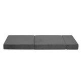 darrahopens Furniture > Mattresses Giselle Bedding Folding Foam Portable Mattress Grey