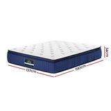 darrahopens Furniture > Mattresses Giselle Bedding Franky Euro Top Cool Gel Pocket Spring Mattress 34cm Thick Double