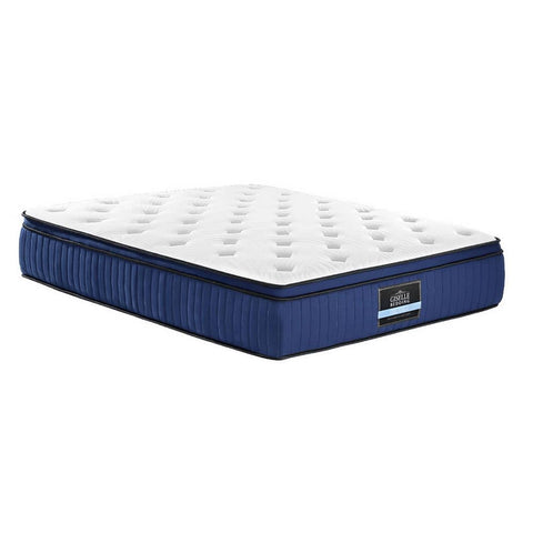 darrahopens Furniture > Mattresses Giselle Bedding Franky Euro Top Cool Gel Pocket Spring Mattress 34cm Thick Double
