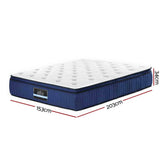 darrahopens Furniture > Mattresses Giselle Bedding Franky Euro Top Cool Gel Pocket Spring Mattress 34cm Thick Queen