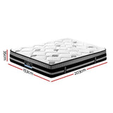darrahopens Furniture > Mattresses Giselle Bedding Galaxy Euro Top Cool Gel Pocket Spring Mattress 35cm Thick Queen