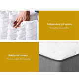 Darrahopens Furniture > Mattresses Giselle Bedding King Mattress Extra Firm Pocket Spring Foam Super Firm 23cm