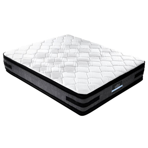darrahopens Furniture > Mattresses Giselle Bedding Luna Euro Top Cool Gel Pocket Spring Mattress 36cm Thick Queen