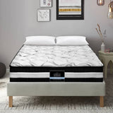 darrahopens Furniture > Mattresses Giselle Bedding Mykonos Euro Top Pocket Spring Mattress 30cm Thick King