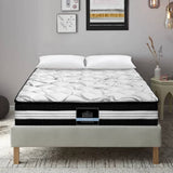 darrahopens Furniture > Mattresses Giselle Bedding Mykonos Euro Top Pocket Spring Mattress 30cm Thick Queen