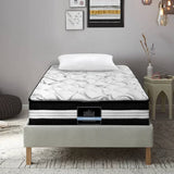 darrahopens Furniture > Mattresses Giselle Bedding Mykonos Euro Top Pocket Spring Mattress 30cm Thick Single