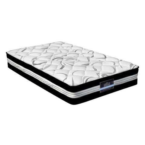 darrahopens Furniture > Mattresses Giselle Bedding Mykonos Euro Top Pocket Spring Mattress 30cm Thick Single