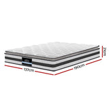 darrahopens Furniture > Mattresses Giselle Bedding Normay Bonnell Spring Mattress 21cm Thick Double