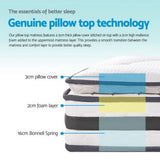 darrahopens Furniture > Mattresses Giselle Bedding Normay Bonnell Spring Mattress 21cm Thick King Single