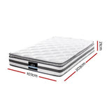 darrahopens Furniture > Mattresses Giselle Bedding Normay Bonnell Spring Mattress 21cm Thick King Single