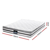 darrahopens Furniture > Mattresses Giselle Bedding Normay Bonnell Spring Mattress 21cm Thick Queen