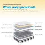 darrahopens Furniture > Mattresses Giselle Bedding Normay Bonnell Spring Mattress 21cm Thick Single