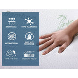 darrahopens Furniture > Mattresses Giselle Bedding Portable Mattress Folding Foldable Foam Floor Bed Tri Fold 180cm