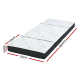 darrahopens Furniture > Mattresses Giselle Bedding Portable Mattress Folding Foldable Foam Floor Bed Tri Fold 180cm