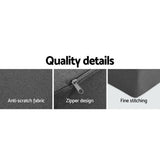 darrahopens Furniture > Mattresses Giselle Bedding Portable Sofa Bed Folding Mattress Lounger Chair Ottoman Grey