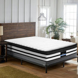 darrahopens Furniture > Mattresses Giselle Bedding Rostock Euro Top Pocket Spring Mattress 27cm Thick Queen