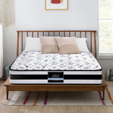 darrahopens Furniture > Mattresses Giselle Bedding Rumba Tight Top Pocket Spring Mattress 24cm Thick Queen