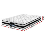 darrahopens Furniture > Mattresses Giselle Bedding Rumba Tight Top Pocket Spring Mattress 24cm Thick Queen