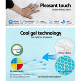 darrahopens Furniture > Mattresses Giselle Bedding Single Size Memory Foam Mattress Cool Gel without Spring