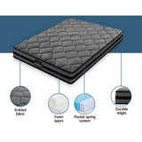 darrahopens Furniture > Mattresses Giselle Bedding Wendell Pocket Spring Mattress 22cm Thick Double