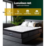 darrahopens Furniture > Mattresses Giselle Double Mattress 9 Zone Pocket Spring Latex Foam Medium Firm 34cm