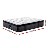 darrahopens Furniture > Mattresses Giselle Double Mattress 9 Zone Pocket Spring Latex Foam Medium Firm 34cm