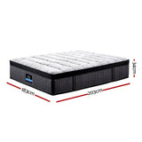 darrahopens Furniture > Mattresses Giselle King Bed Mattress 9 Zone Pocket Spring Latex Foam Medium Firm 34cm