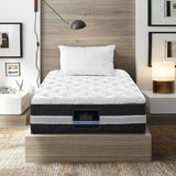 darrahopens Furniture > Mattresses Giselle King Single Mattress Bed Size 7 Zone Pocket Spring Medium Firm Foam 30cm