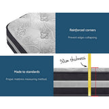 darrahopens Furniture > Mattresses Giselle King Single Mattress Bed Size 7 Zone Pocket Spring Medium Firm Foam 30cm