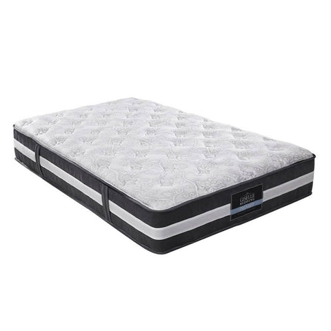 darrahopens Furniture > Mattresses Giselle King Single Mattress Bed Size 7 Zone Pocket Spring Medium Firm Foam 30cm