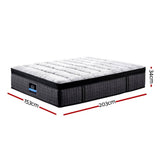 darrahopens Furniture > Mattresses Giselle QUEEN Bed Mattress 9 Zone Pocket Spring Latex Foam Medium Firm 34cm