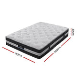 darrahopens Furniture > Mattresses Giselle Queen Mattress Bed Size 7 Zone Pocket Spring Medium Firm Foam 30cm
