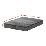 Darrahopens Furniture > Mattresses Giselle QUEEN Mattress Pillow Top Bed Size Bonnell Spring Medium Firm Foam 18CM