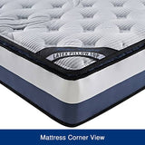 darrahopens Furniture > Mattresses King Mattress Latex Pillow Top Pocket Spring Foam Medium Firm