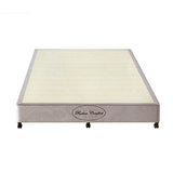 darrahopens Furniture > Mattresses Mattress Base Ensemble Double Size Solid Wooden Slat in Beige with Removable Cover
