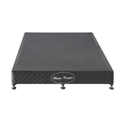 darrahopens Furniture > Mattresses Mattress Base Ensemble Double Size Solid Wooden Slat in Charcoal with Removable Cover