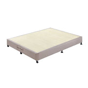 darrahopens Furniture > Mattresses Mattress Base Ensemble King Size Solid Wooden Slat in Beige with Removable Cover