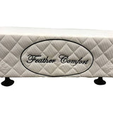 darrahopens Furniture > Mattresses Mattress Base Ensemble Queen Size Solid Wooden Slat in Beige with Removable Cover