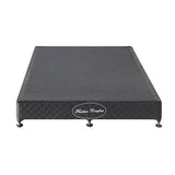 darrahopens Furniture > Mattresses Mattress Base Ensemble Queen Size Solid Wooden Slat in Charcoal with Removable Cover