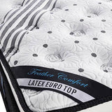 darrahopens Furniture > Mattresses Mattress Euro Top Queen Size Pocket Spring Coil with Knitted Fabric Medium Firm 33cm Thick