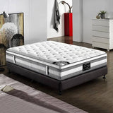 darrahopens Furniture > Mattresses Mattress Euro Top Queen Size Pocket Spring Coil with Knitted Fabric Medium Firm 34cm Thick