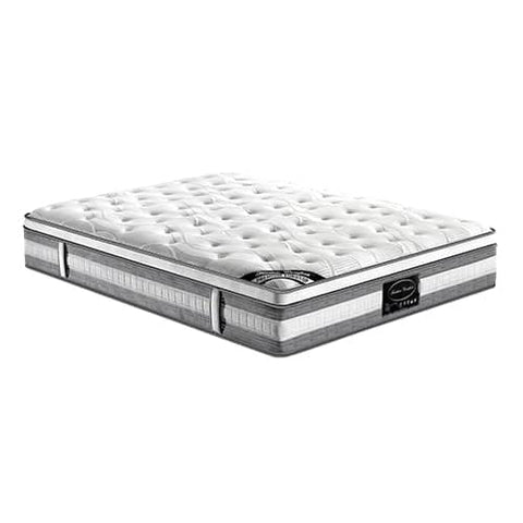 darrahopens Furniture > Mattresses Mattress Euro Top Queen Size Pocket Spring Coil with Knitted Fabric Medium Firm 34cm Thick