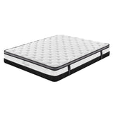 darrahopens Furniture > Mattresses Osteopedic Euro Top Mattress Pocket Spring Medium Firm Hybrid Design Bed 30CM - Single - White