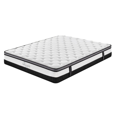 darrahopens Furniture > Mattresses Osteopedic Euro Top Mattress Pocket Spring Medium Firm Hybrid Design Bed 30CM - Single - White