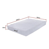 darrahopens Furniture > Mattresses Palermo Contour 20cm Encased Coil King Mattress CertiPUR-US Certified Foam