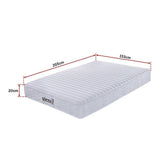 darrahopens Furniture > Mattresses Palermo Contour 20cm Encased Coil Queen Mattress CertiPUR-US Certified Foam