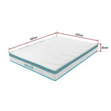 darrahopens Furniture > Mattresses Palermo Double 20cm Memory Foam and Innerspring Hybrid Mattress