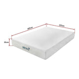 darrahopens Furniture > Mattresses Palermo Double 25cm Gel Memory Foam Mattress  - Dual-Layered  - CertiPUR-US Certified