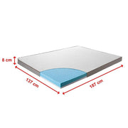 darrahopens Furniture > Mattresses Palermo Double Memory Foam Mattress Topper Cooling Gel Infused CertiPUR Approved